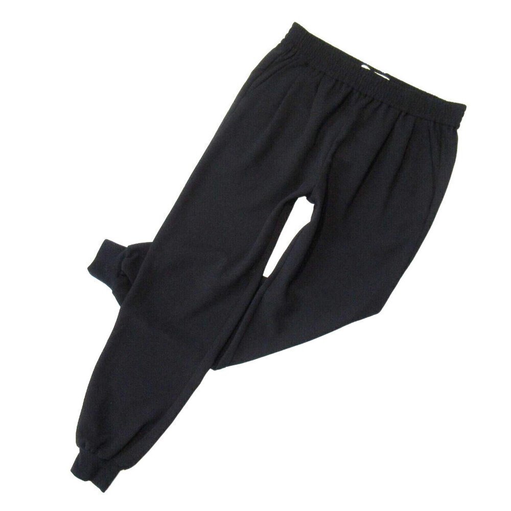 NWT Joie Mariner in Caviar Black Crepe Pull-on Cropped Jogger Pants L $168